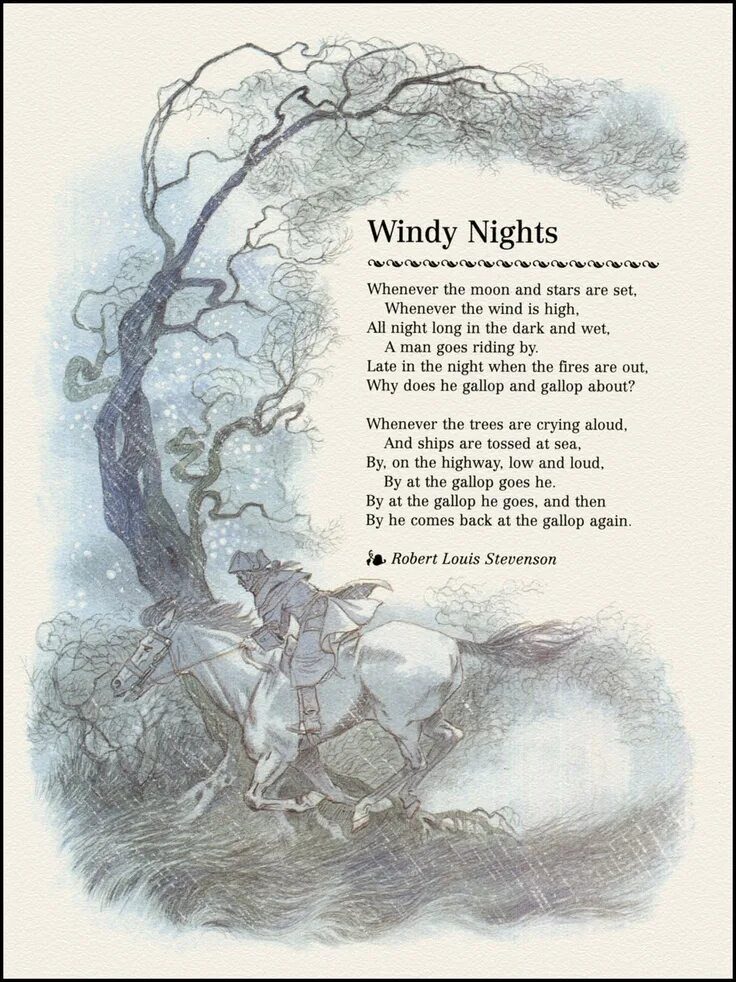 Windy nights. Windy nights. Windy nights. Windy nights. Стихи на английском про природу.