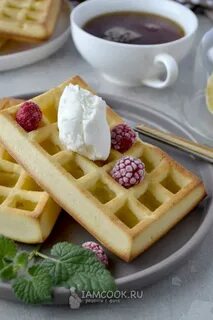 Венские вафли в силиконовых формах в духовке