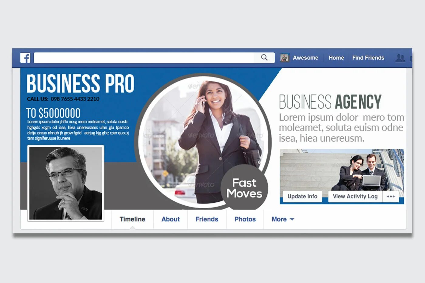 Business для Facebook timeline. Business pages