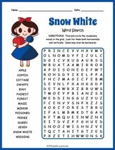 White the words