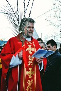 Какое облачение на вербное воскресенье