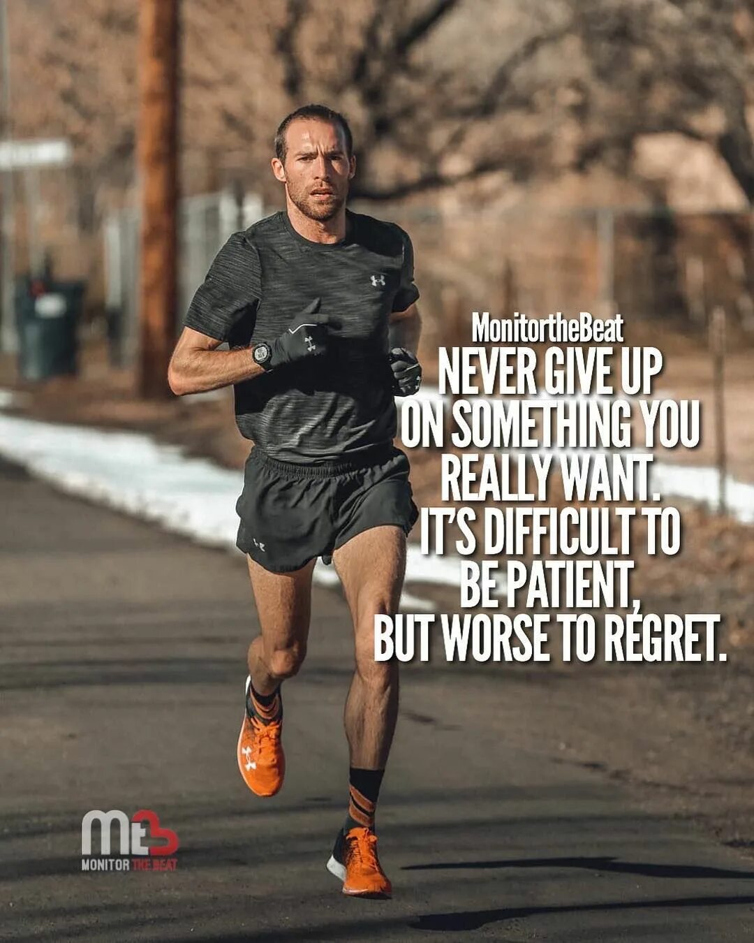 I was tired because i run