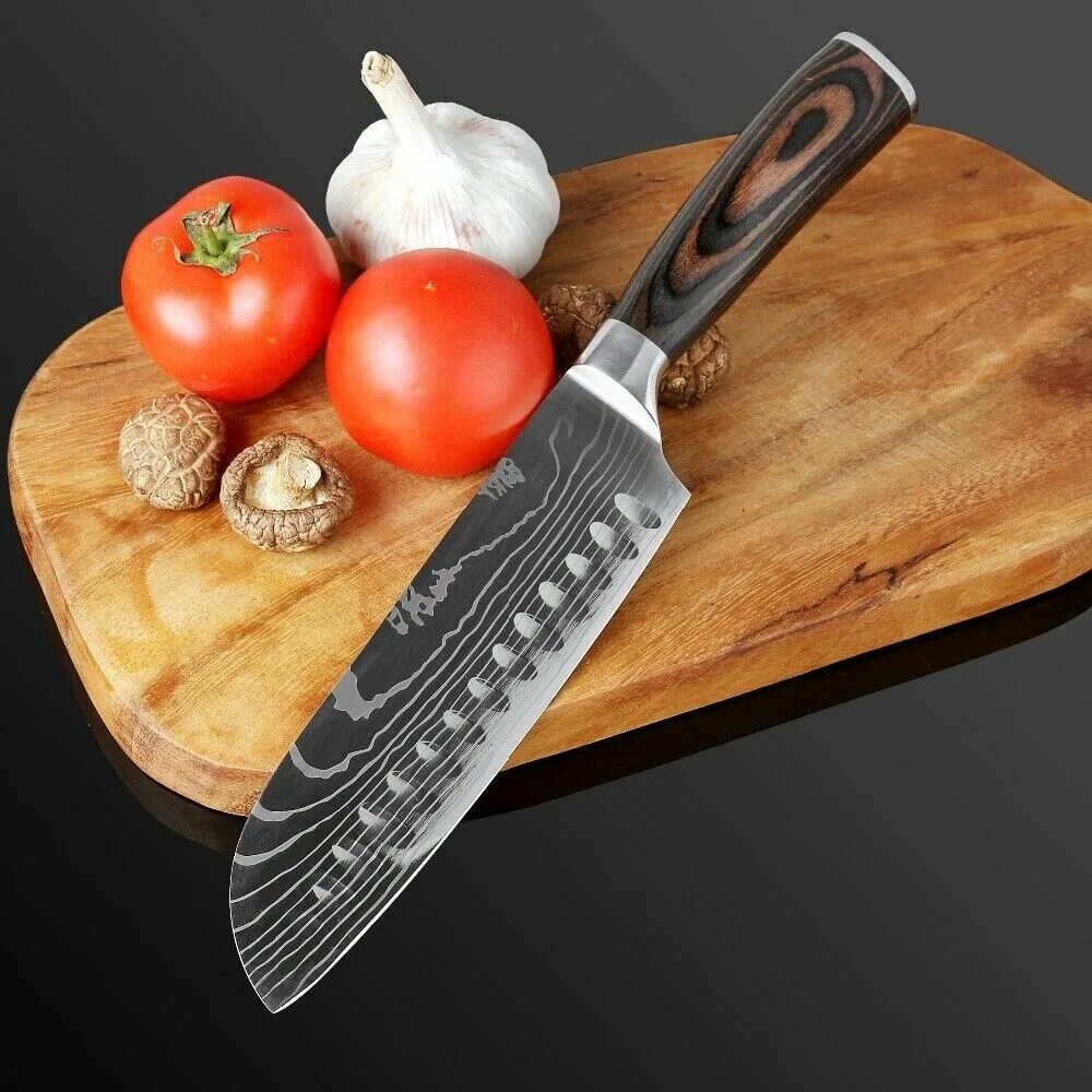 Кухонный нож из нержавеющей стали. Нож сантоку шеф нож. XITUO сантоку 7. Нож кухонный японский Cleaver. Santoku Knife кухонный нож.