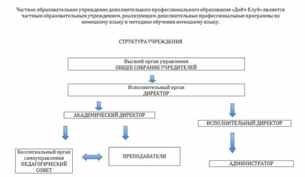 Совет учреждения дополнительного образования. Структура учреждения ДПО. Структура частного образовательного учреждения. Структура учреждения доп образования. Организации дополнительного профессионального образования примеры.