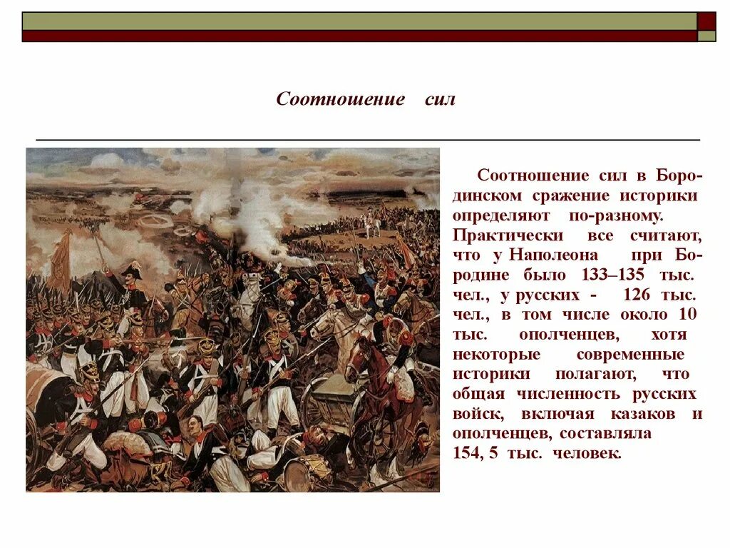 Докажите что бородинское сражение является кульминационным. Бородинское сражение соотношение сил. бородинское сражение силы. бородинское сражение численность армий. бородино соотношение сил.