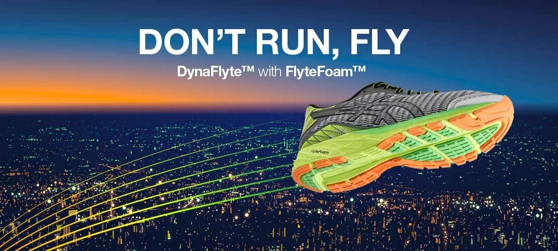 Dont running. Асикс реклама. Fly Run. ASICS Fly. Асикс баннер для рекламы.