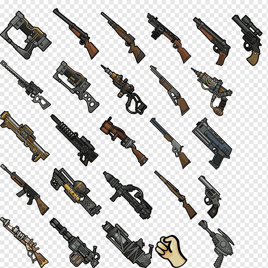 Weapon sprites