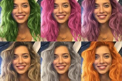 Поменять цвет волос онлайн