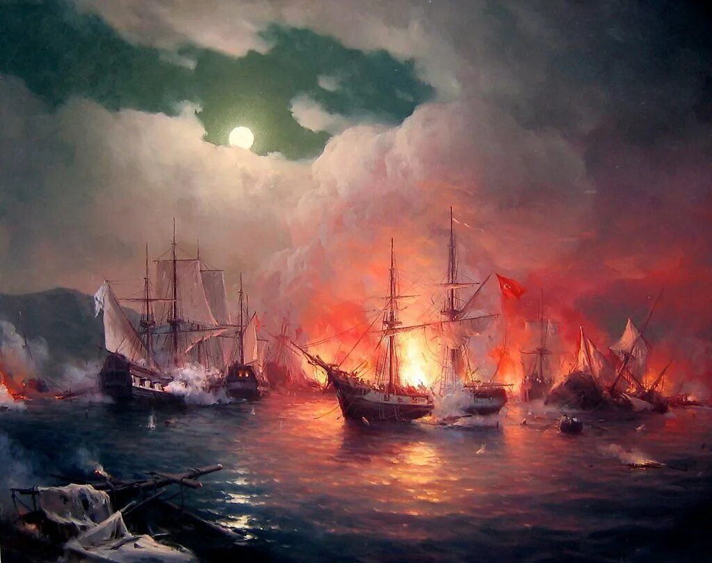 Картины морских боев