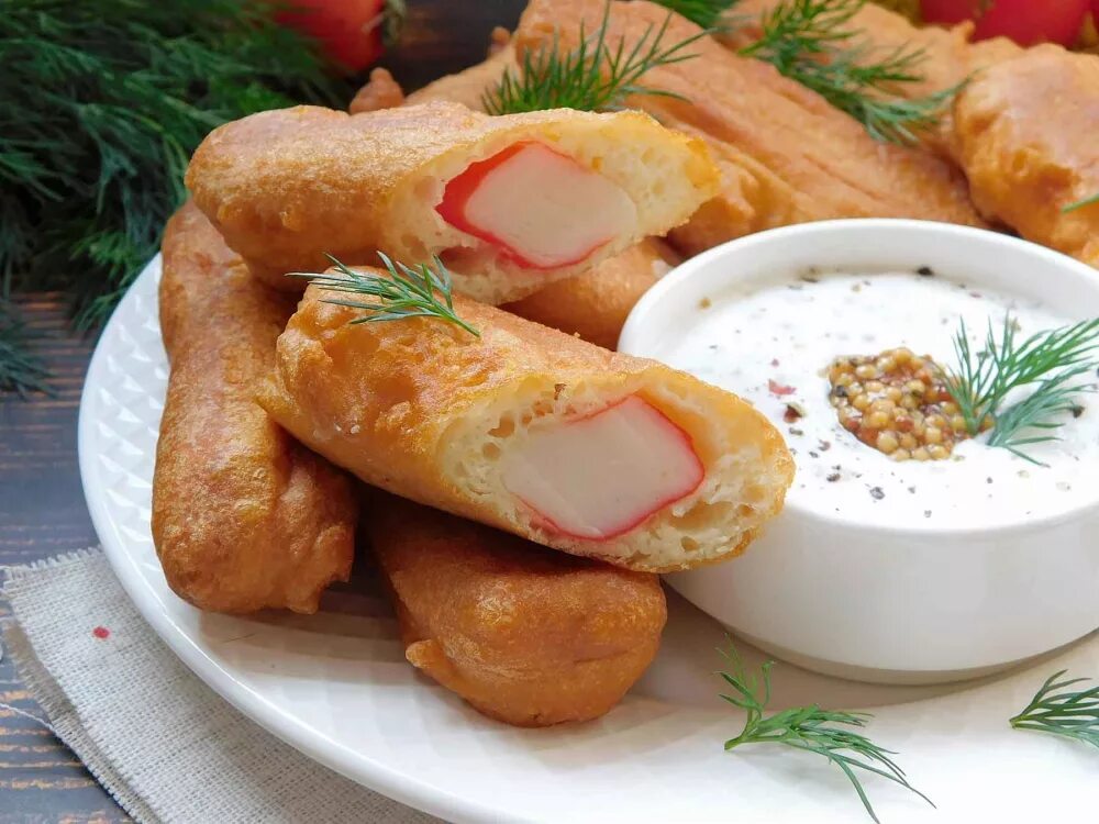 Крабовые в кляре рецепт