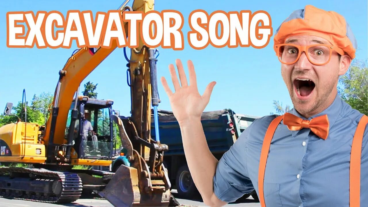 Blippi экскаватор. Экскаватор Сонг. I am Excavator песенка. Кто управляет экскаватором. Включи блиппи экскаватор