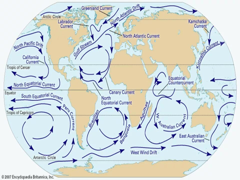 Движение теплых течений. Карта течений. Морские течения. Карта морских течений.