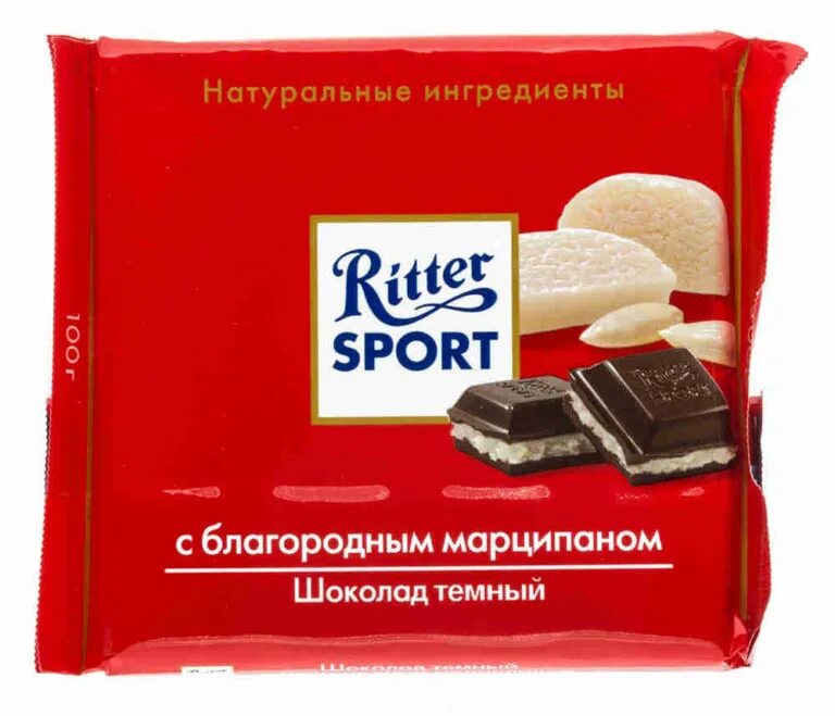 Шоколад с марципаном "Ritter Sport 100 гр. Риттер спорт Горький шоколад. Шоколад Риттер Риттер спорт Горький. Шоколад Горький Ritter Sport с благородным марципаном 100г.