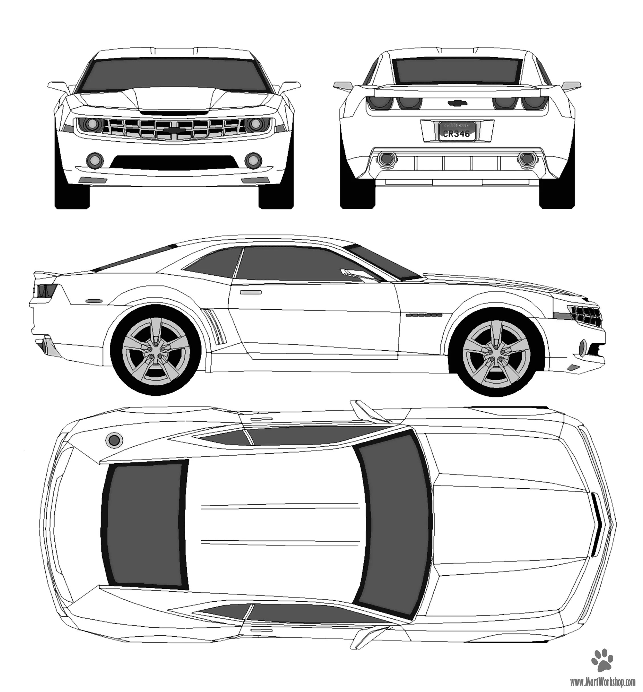 Шевроле Камаро чертеж. Шевроле Камаро Blueprint. Чертеж Chevrolet Camaro (2009). Шевроле Камаро СС чертеж. Референс машины