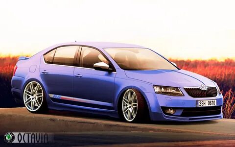 Обои skoda octavia rs, тюнинг, шкода октавия на рабочий стол. 