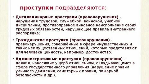 Видом дисциплинарного нарушения является