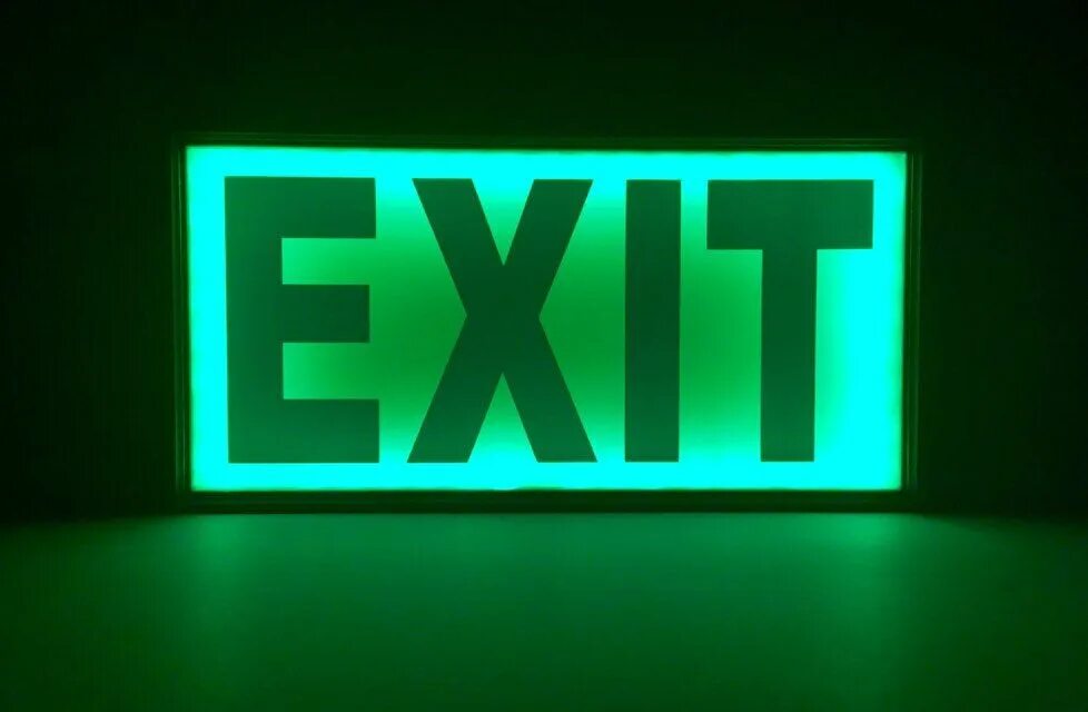 Exit light. Exit неон. cool sign.