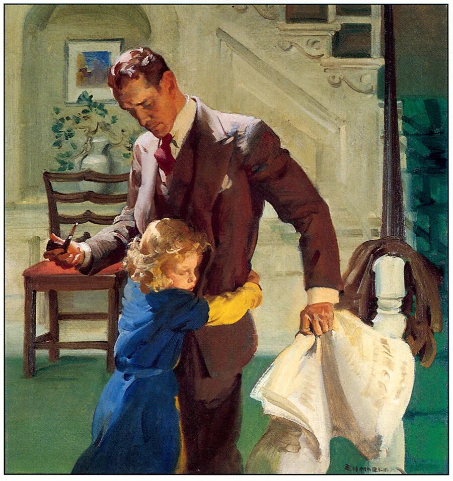 Образа несут. Хэддон Сандблом. Художник Хэддон Хаббард Сандблом.. Норман Роквелл Возвращение домой. Сандблом Хэддон портрет художника.