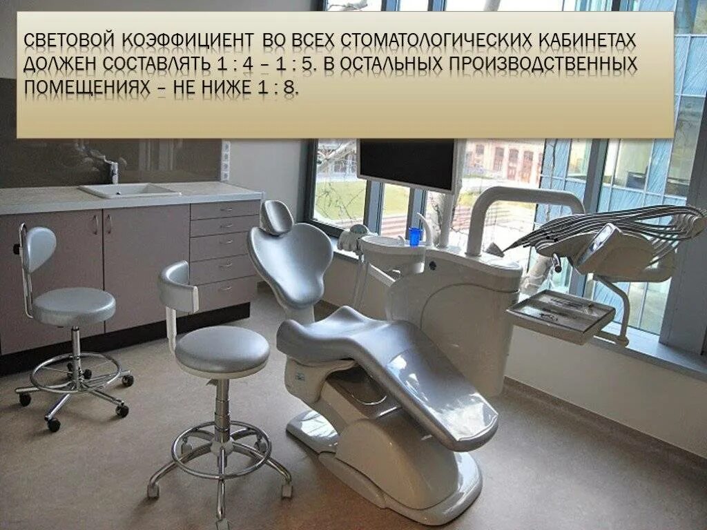Площадь стоматологической установки