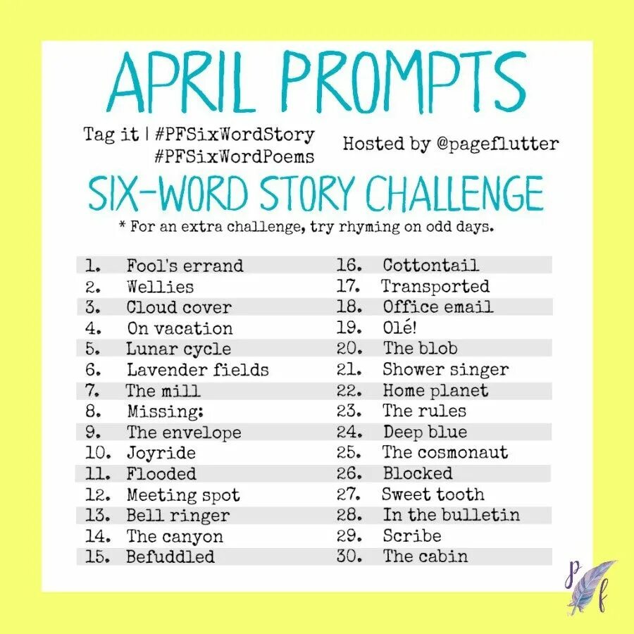 Текстовой ЧЕЛЛЕНДЖ. Story writing Challenge. April Journal prompts. Story prompts. Use these prompts