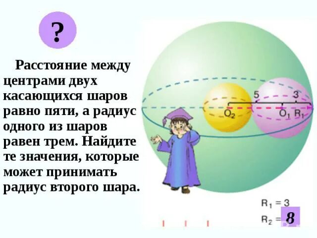 На каком расстоянии шар. Расстояние между центрами двух шаров. Расстояние между центрами двух шаров равно 1. Расстояние между центрами шаров 1 м. Расстояние между центрами двух шаров равно 1 м.