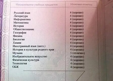 Оценка за проект в аттестате ГИА МАОУ "СШ № 51"