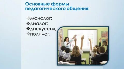 Формы коммуникации урока