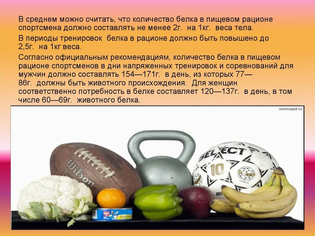 Сколько белка нужно на 1 кг веса. Презентация на тему питание спортсменов. Рацион спортсмена. Правильное питание для спортсменов. Рацион питания спортсмена.