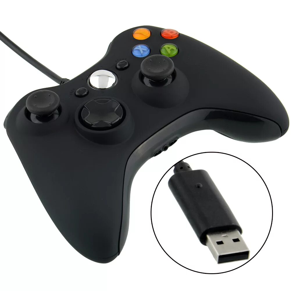 Геймпад Xbox 360 проводной. Геймпад проводной Controller Black (Xbox 360). Проводной USB геймпад Xbox 360. Контроллер для джойстика Xbox 360. Xbox 360 проводной купить