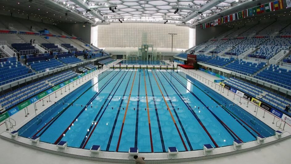 Пекинский национальный плавательный комплекс «водяной куб». Национальный центр водных видов спорта в пекине. Олимпийский бассейн в пекине. Олимпийский водный стадион «водный куб» в пекине (китай) констуркции. Пекинский национальный плавательный комплекс, китай.