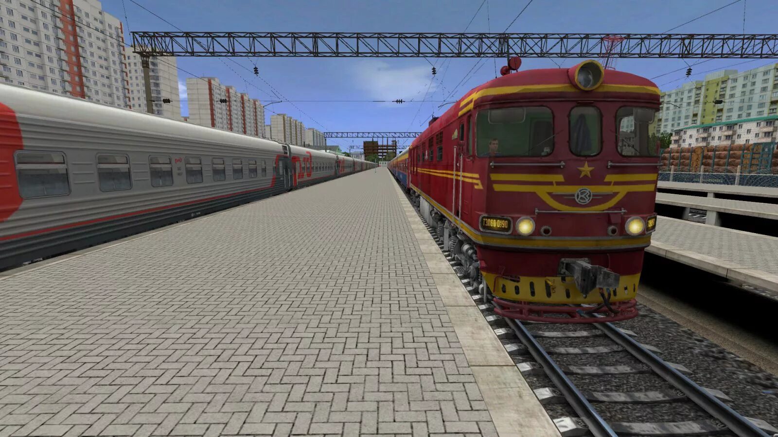 Игра пассажирский поезд. Тэп60 0190. Train Simulator 2012 РЖД. Тэп60 траинз. ТЭП-60-1029 трейнз.
