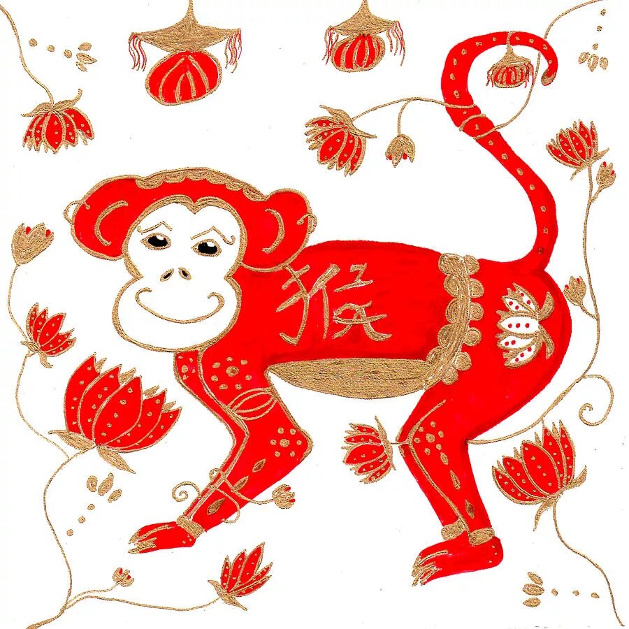 Обезьяна 2023 год. Символы нового года. Новогодние символы Китая. Символы китайского нового нового года.