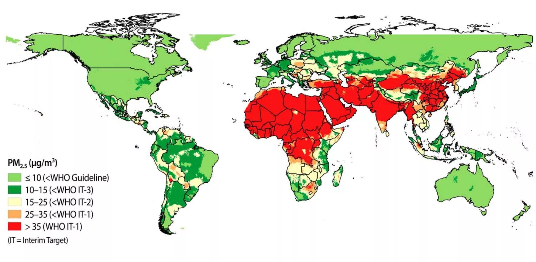 Уровень загрязнения в мире карта. Ситуация в мире глобально