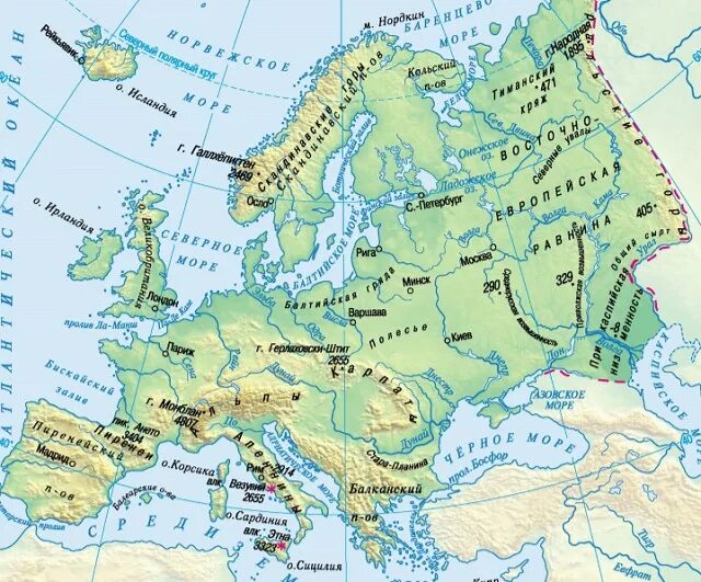 Карта европы 7 класс. Европа (часть света). Части Европы. Европа часть света страны. Европа часть света на карте.