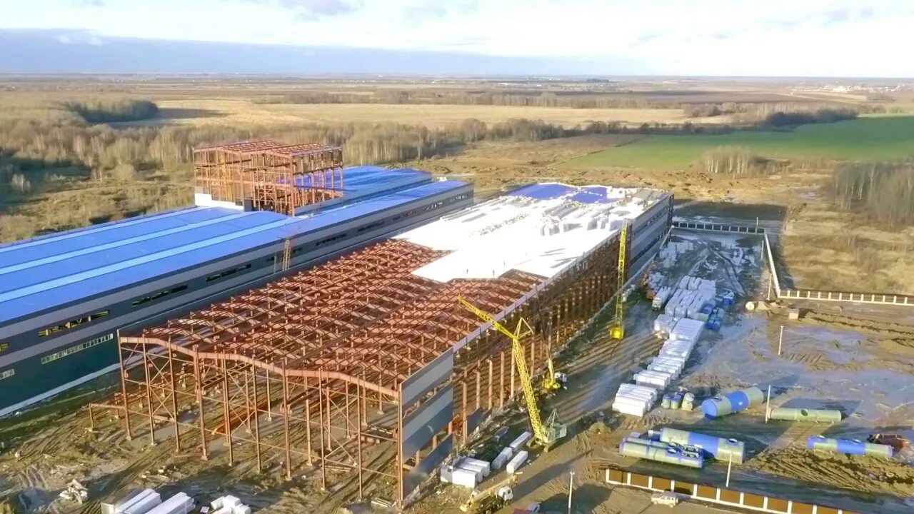 Строительство фабрики завода