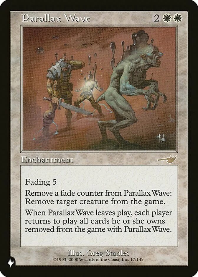 Parallax Wave MTG. Wave of indifference MTG. Glorious Protector. Chxse Wave - MTG patrono.