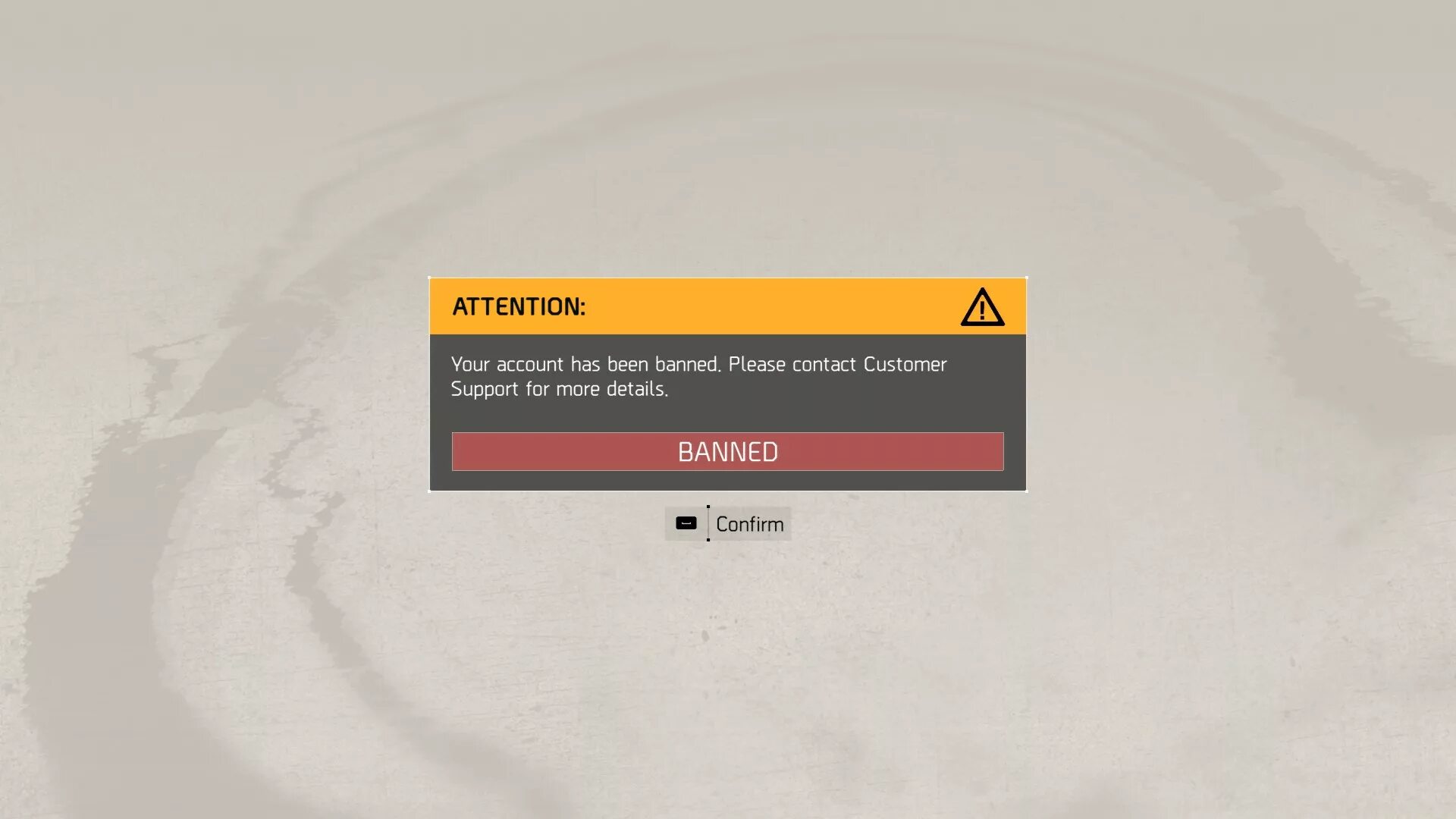 Check your network and try again