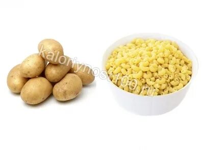 Что калорийнее рис или картошка
