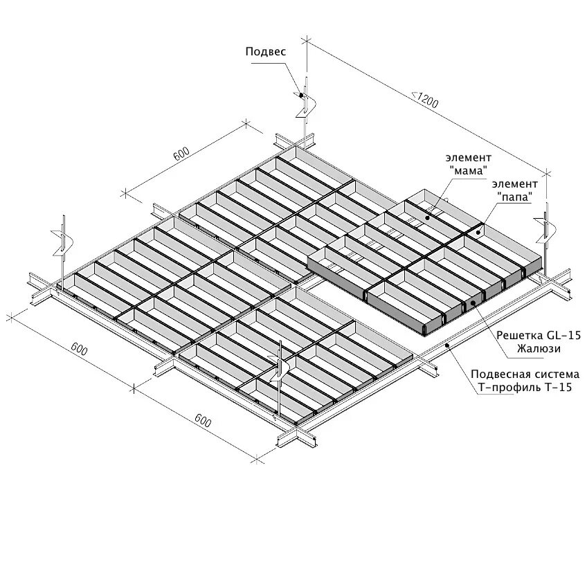 Схема монтажа потолка Грильято 100х100. Грильято gl15 подвесной потолок схема монтажа. Грильято gl15 сборка. Схема монтажа Грильято 100х100.