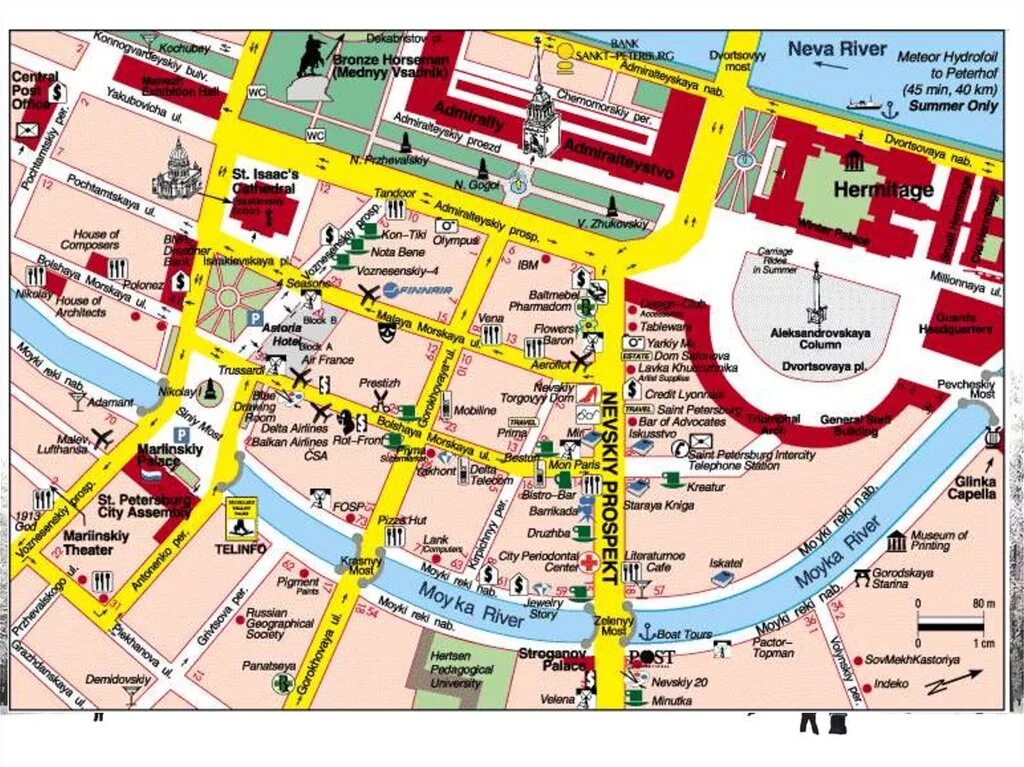 Карта Невского проспекта СПБ С улицами. Карта Невского проспекта с достопримечательностями. Карта Невского проспекта Петербурга с достопримечательностями. План центра Санкт-Петербурга.