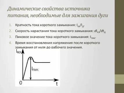 Основные характеристики источника