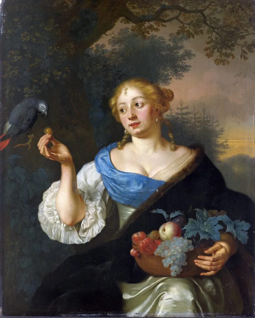 Дама с попугаем. Ари де Войс картины. Дама с попугаем картина. Портрет дамы с попугаем. Картина женщина с попугаем.