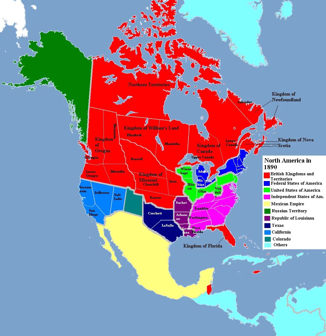 Колониальная история сша. Карта Северной Америки 1890. Королевство Канада. Северная Америка в 1890. Карта Америки 1890 года.