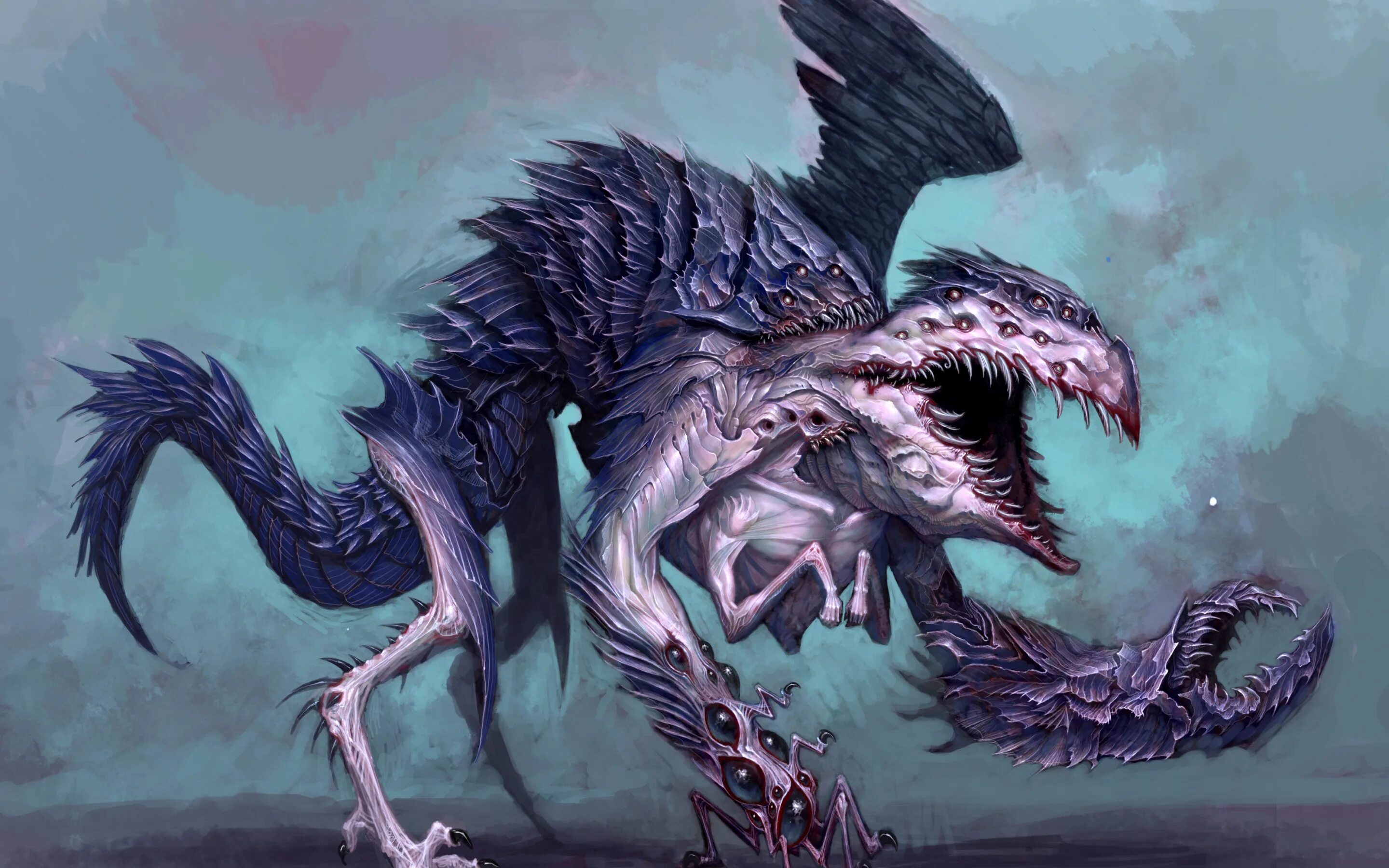 While the creature