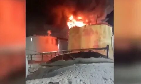 Пожар нефтебазы в пермском крае