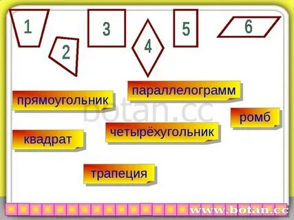 Прямоугольник трапеция четырехугольника