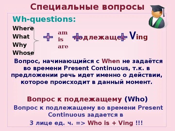 Как образовать вопросительное предложение в present Continuous. Как задать вопрос в present Continuous. Как составляется вопросительное предложение в present Continuous. Спец вопросы в present Continuous.