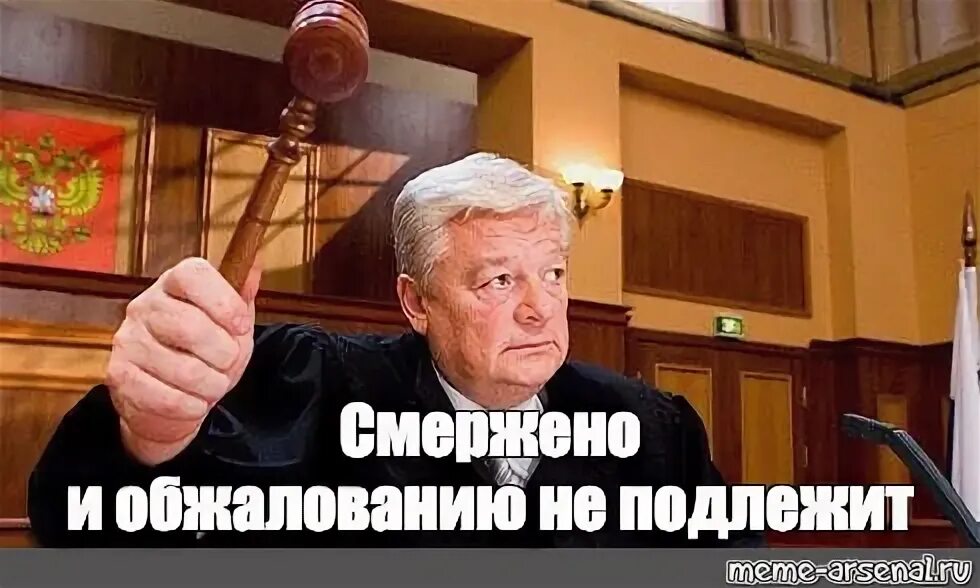 Решение окончательное и обжалованию не подлежит. Обжалованию не подлежит. приговор обжалованию не подлежит. обжалованию не подлежит мем. судья мем.