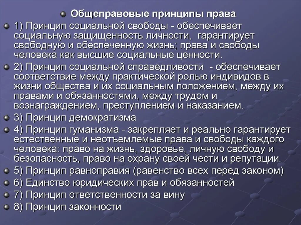 Какие общеправовые принципы. Общеправовые принципы. К общеправовым принципам относится.