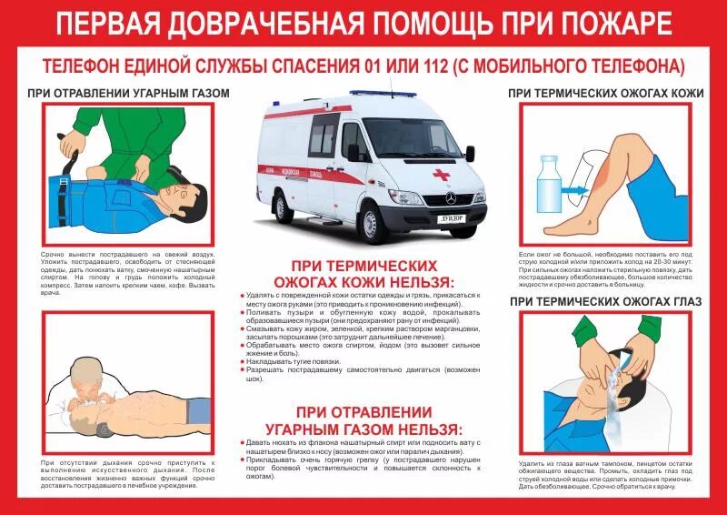 Медицинская помощь на предприятии. Оказание первой доврачебной помощи пострадавшим при пожаре. Оказание первой медицинской помощи пострадавшим во время пожара. Порядок оказания первой медицинской помощи пострадавших. Алгоритм действий по оказанию первой помощи при пожаре.